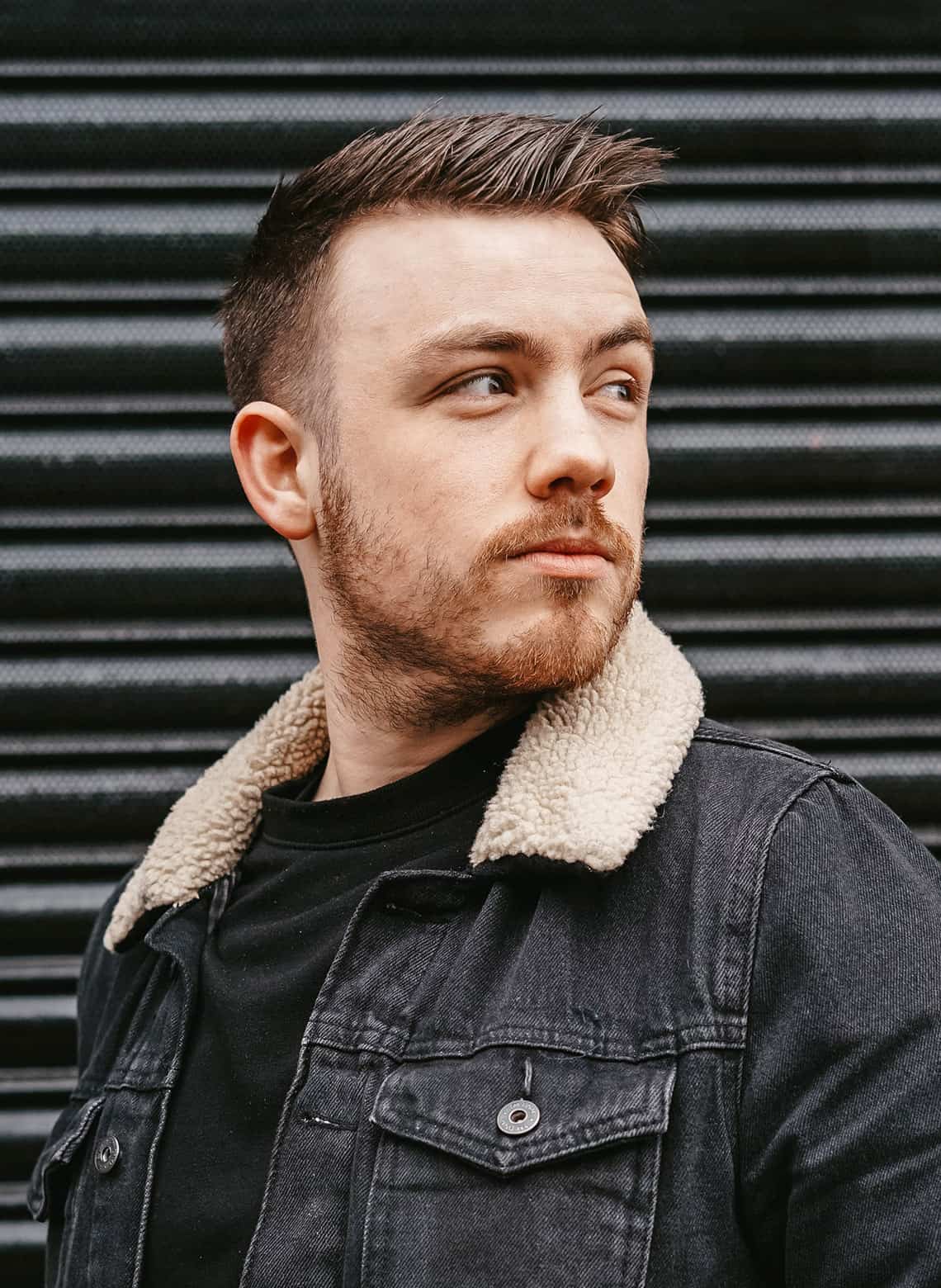 Taper fade hairstyle