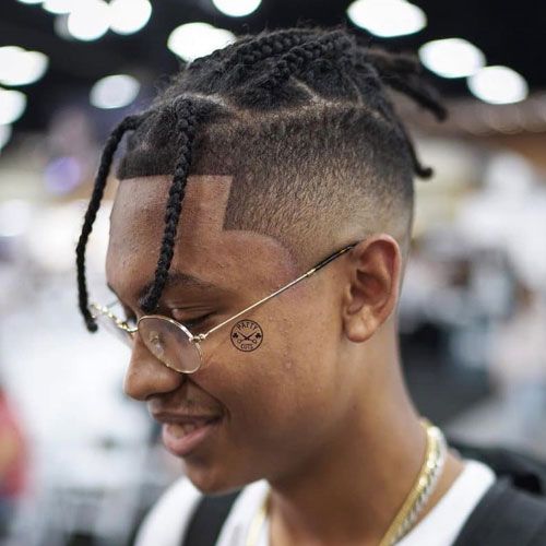 Box Braids with Undercut