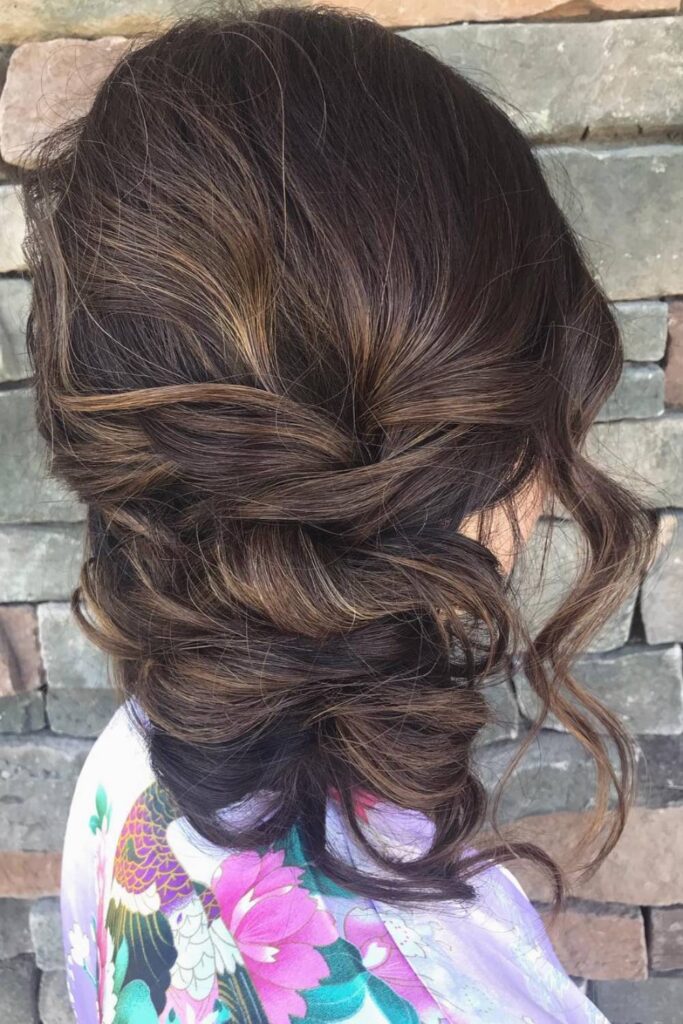 Twisted low bun