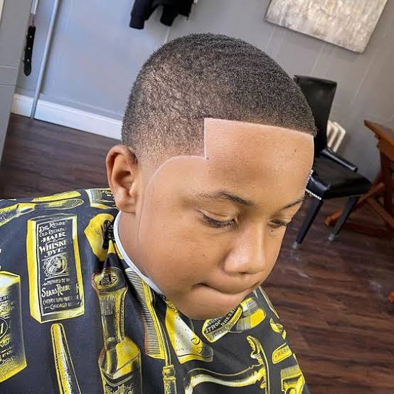 Brush Cut with Design for school boys