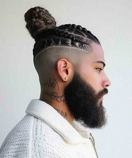 Twisted Top Knot Braids