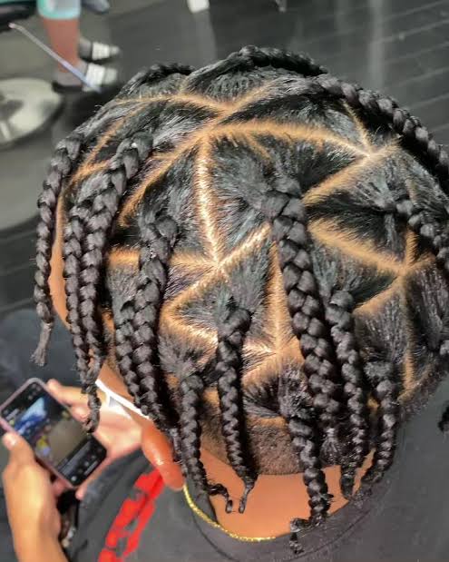 Triangle Box Braids