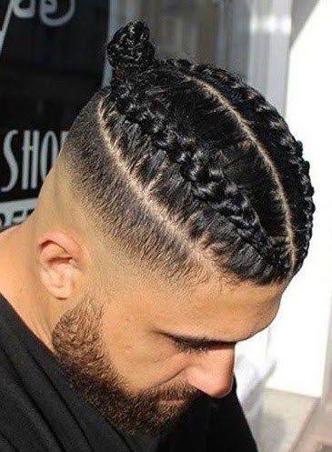 Braided Bun with Fade